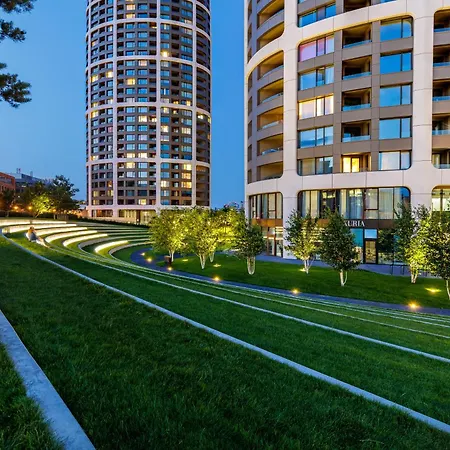 Apartment Sky Park Tower 1, 22 Floor, Downtown Centrum, Adress In Town, Parking Included Bratislava