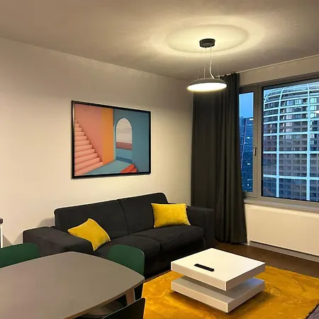 Apartment Sky Park Tower 1, 22 Floor, Downtown Centrum, Adress In Town, Parking Included Bratislava