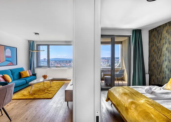 Апартаменти Sky Park Tower 1, 22 Level, Downtown Centrum, Adress In Town, Parking Included *