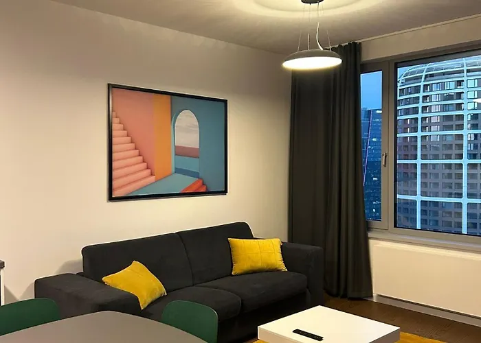 Apartament Sky Park Tower 1, 22 Level, Downtown Centrum, Adress In Town, Parking Included Bratysława